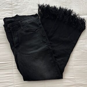 Flying Monkey Black Denim with Fringe